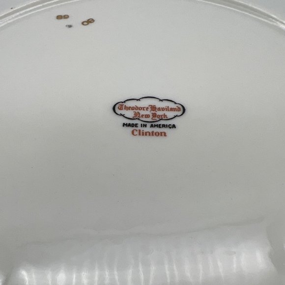 Theodore Haviland New York China Clinton Dinner Plate 10.25" America - Picture 4 of 4